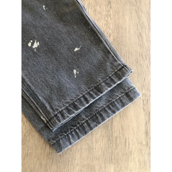 Sandrine Rose Polka Grey Distressed Overalls - S - Picture 9 of 9